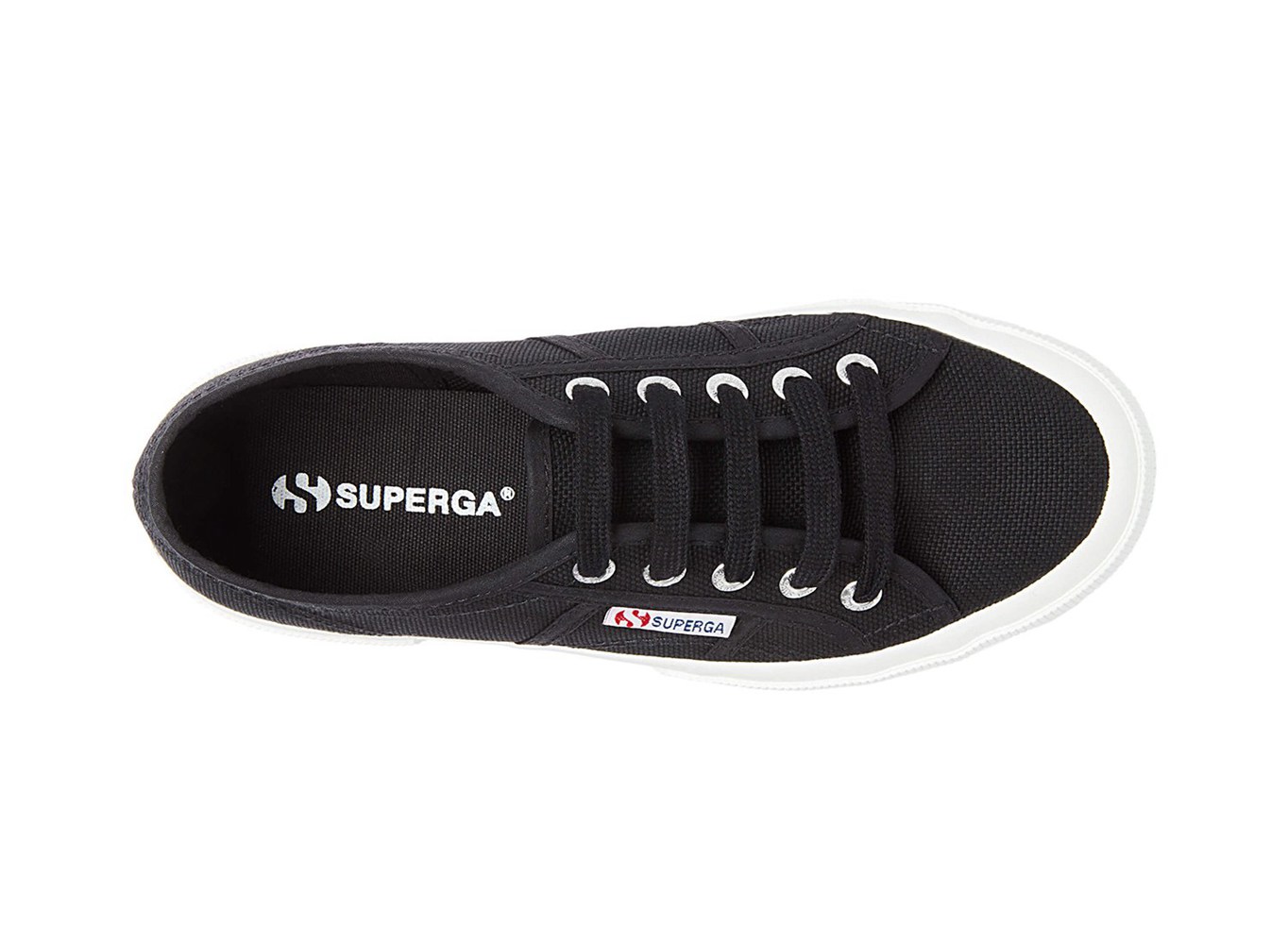 Superga Espadrille Mens - 2750 Cotu Classic - Black/White - IHPKF6842